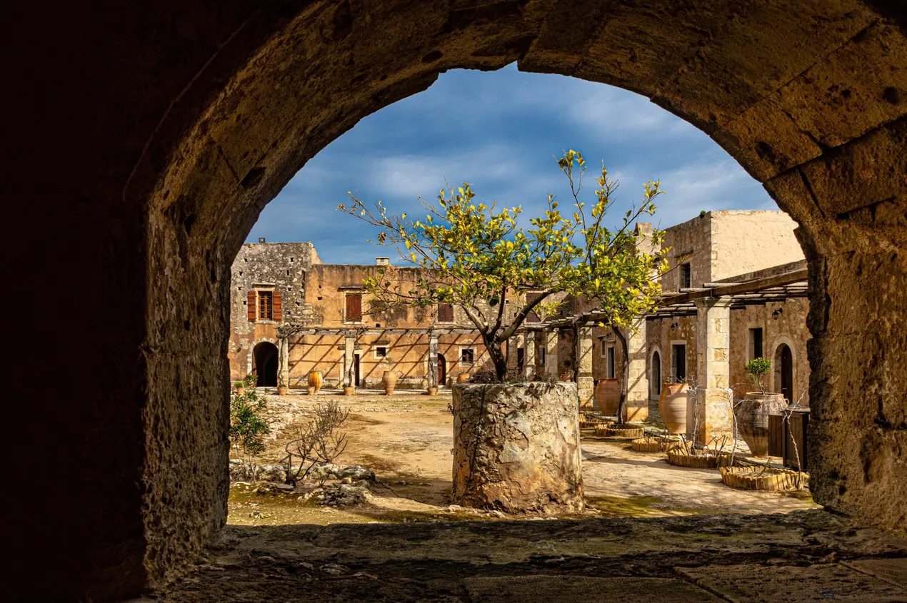 historical sites near villa antoni in galatas chania crete